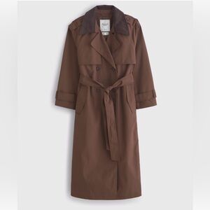 Abercrombie & Fitch Brown Trench Coat
